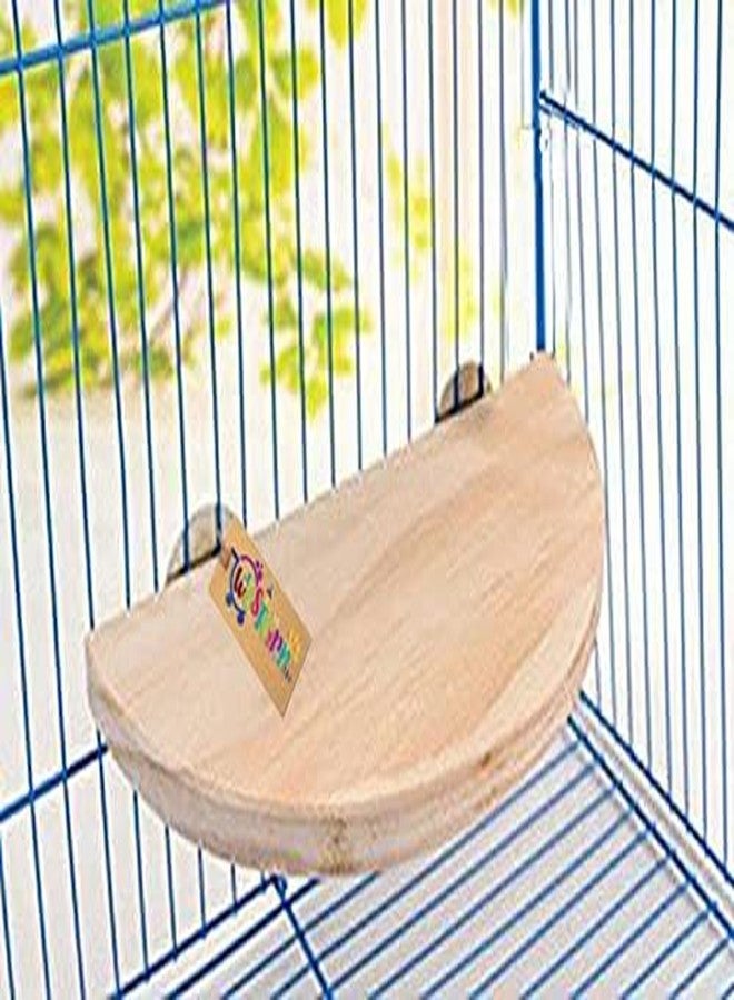 Western Era Natural Wood Birds Platform, Corner Platform, Perc, Stand Bird Toy for Birds (8.5 Inches) - Image 4